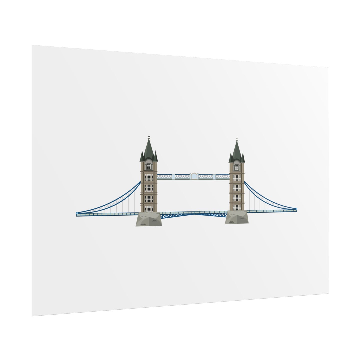 Tower Bridge Rolled Poster, London City Decor, Wall Art, Gift for Travelers, Home Aesthetic, UK Wall Art