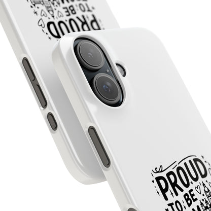 Proud to Be from London Slim Phone Case, City Pride Accessory, Gift for London Lovers, Travel Souvenir, Unique Phone Cover