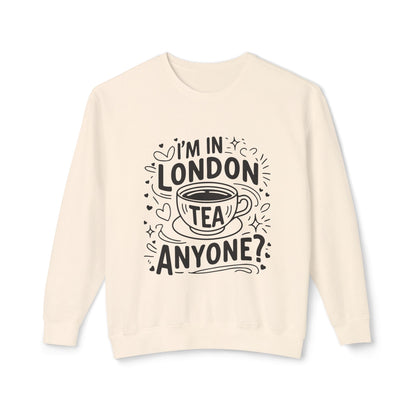 Unisex Lightweight Crewneck Sweatshirt - I'm in London Tea Anyone