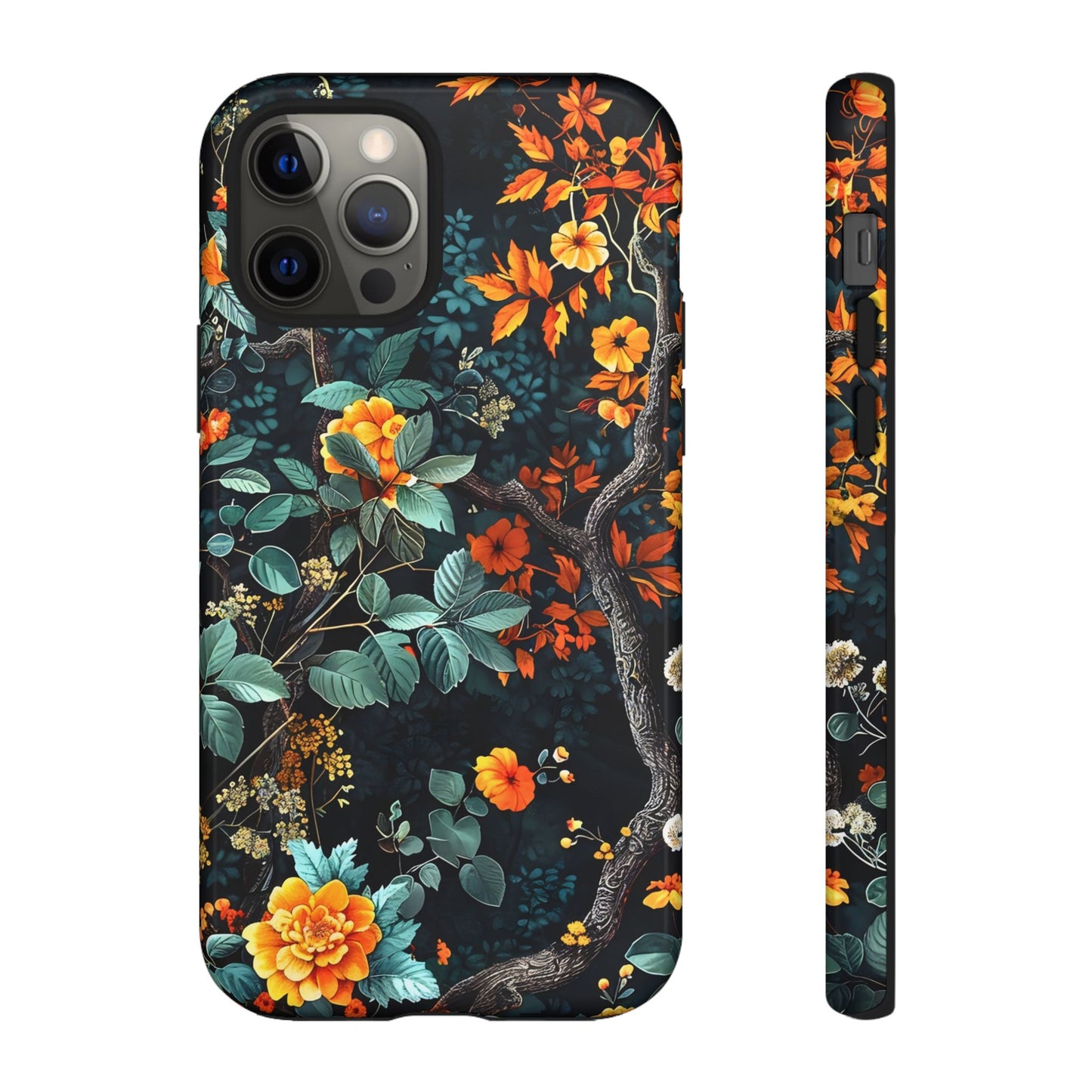 Floral Phone Case | Tough Cases, Protective Cover, Gift for Her, Autumn Vibes, Floral Phone Accessory, Unique Design