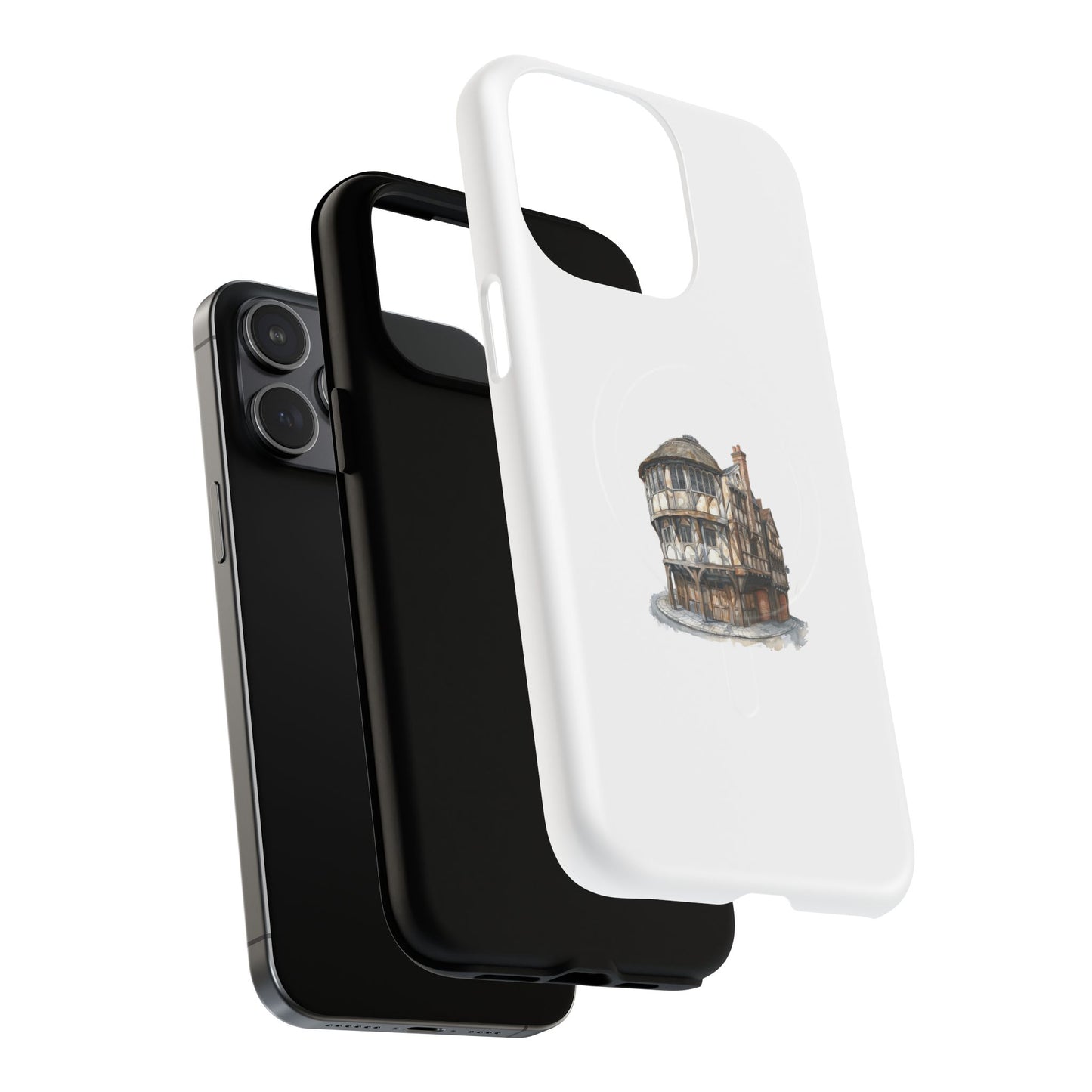 Durable Magnetic Phone Cases with Vintage Architecture Design, Personalized Phone Protection, Unique Gift for Travelers, Stylish Tech [...]
