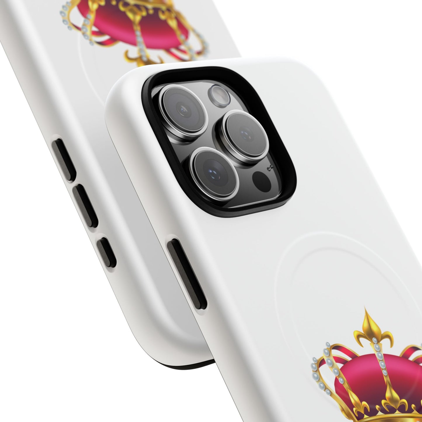 Crown Magnetic Phone Case - Royal Design, Tough Protection, Unique Gift, Elegant Phone Cover, Stylish Tech Accessory