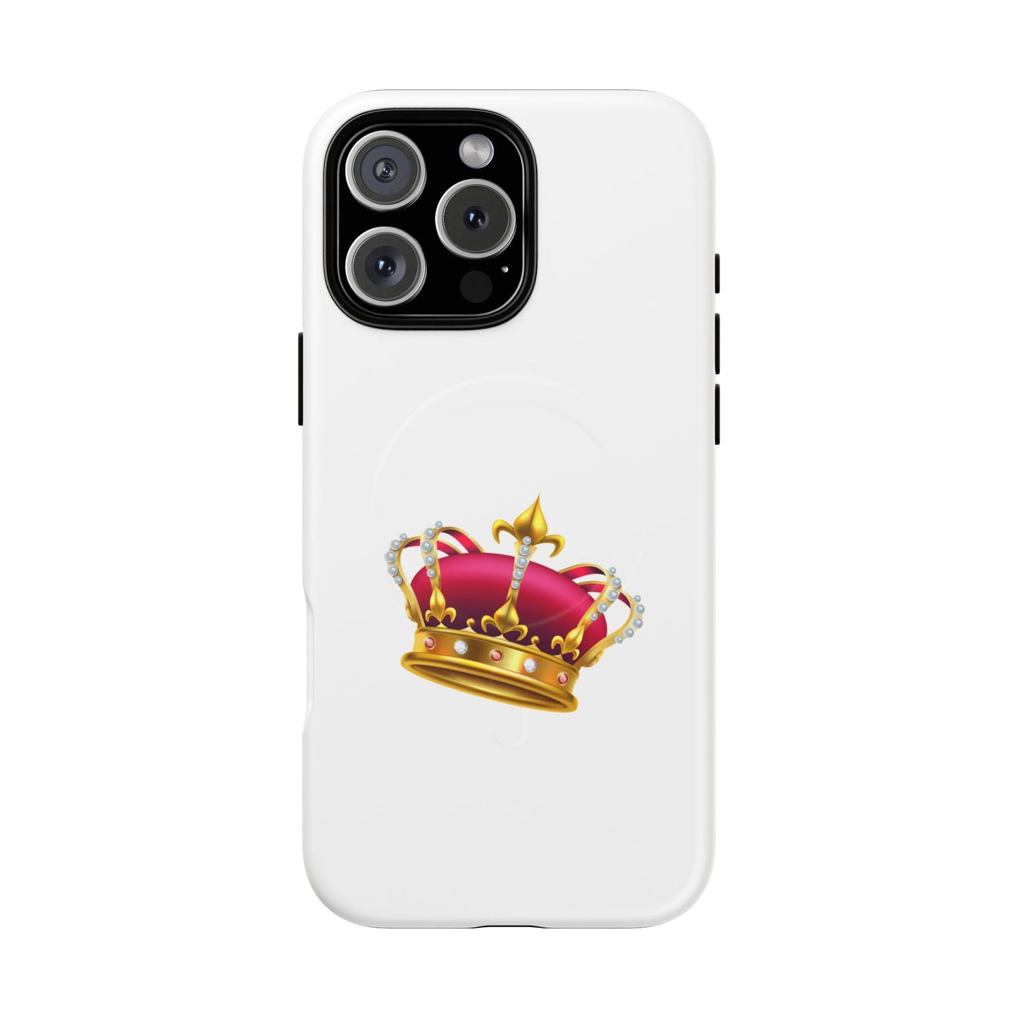 Crown Magnetic Phone Case - Royal Design, Tough Protection, Unique Gift, Elegant Phone Cover, Stylish Tech Accessory