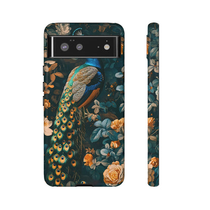 Peacock Phone Case - Elegant Floral Design, Tough Case for Protection, Unique Gift for Nature Lovers, Stylish Accessory, Eco-Friendly