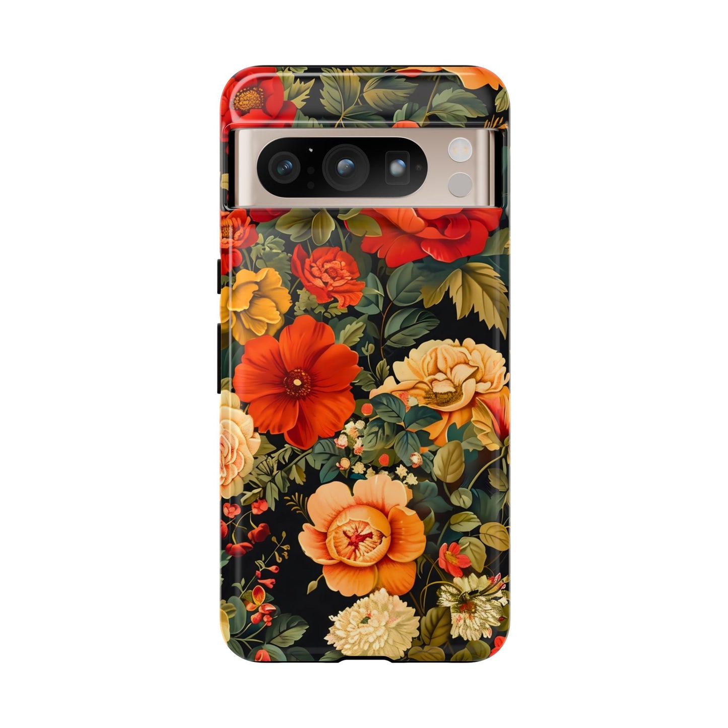 Floral Phone Case, Tough Cases, Decorative Tech Accessories, Gift for Her, Nature Lover Gift, Boho Style Case, Spring Floral Cover