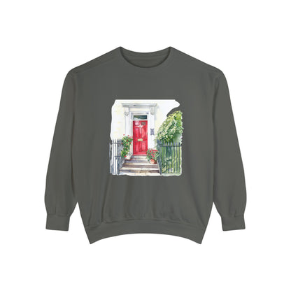 Unisex Garment-Dyed Sweatshirt - England Aesthetics - Embracing Classic British Charm and Style