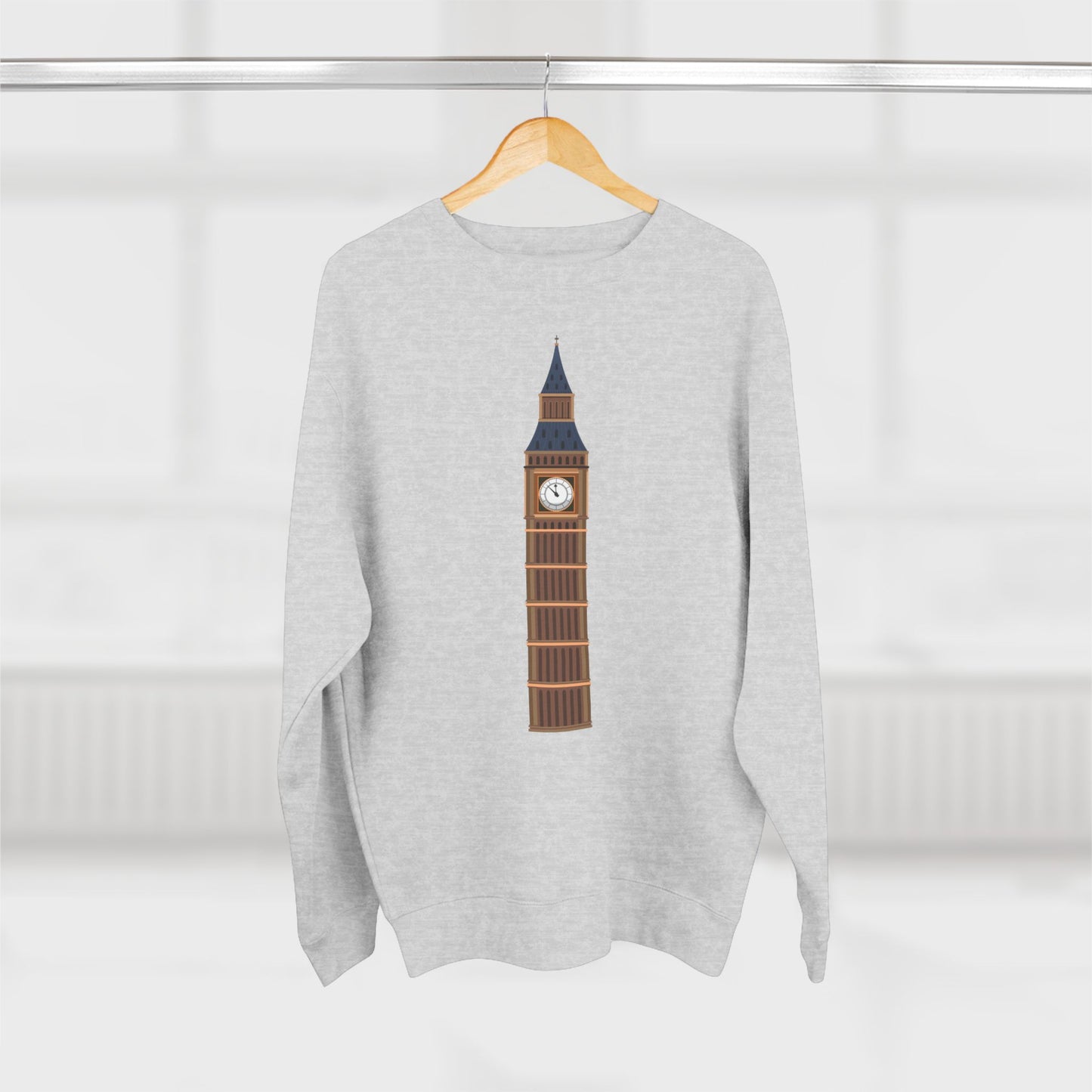 Unisex Crewneck Sweatshirt - Iconic Big Ben Clock Tower