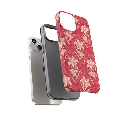 Floral Tough Phone Case - Durable, Stylish Accessory, Perfect Gift for Her, Floral Pattern, Customizable, Ideal for Daily Use
