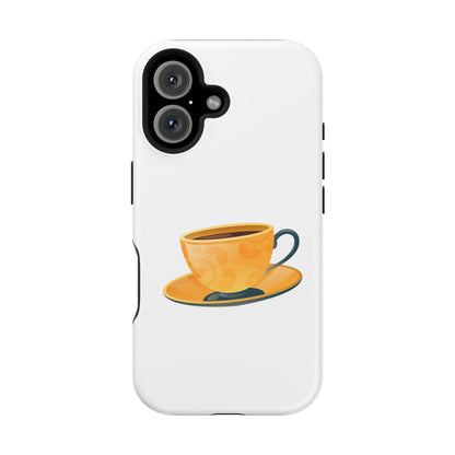 Stylish Magnetic Phone Case with Coffee Cup Design, Phone Accessory, Gift for Coffee Lovers, Functional Decor, Unique Magnet Case