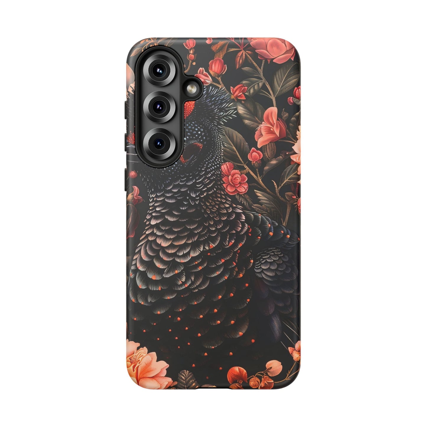 Tough Cases: Floral Design Phone Case, Stylish Protection for Your Phone, Unique Gift for Bird Lovers, Vibrant Floral Art, [...]