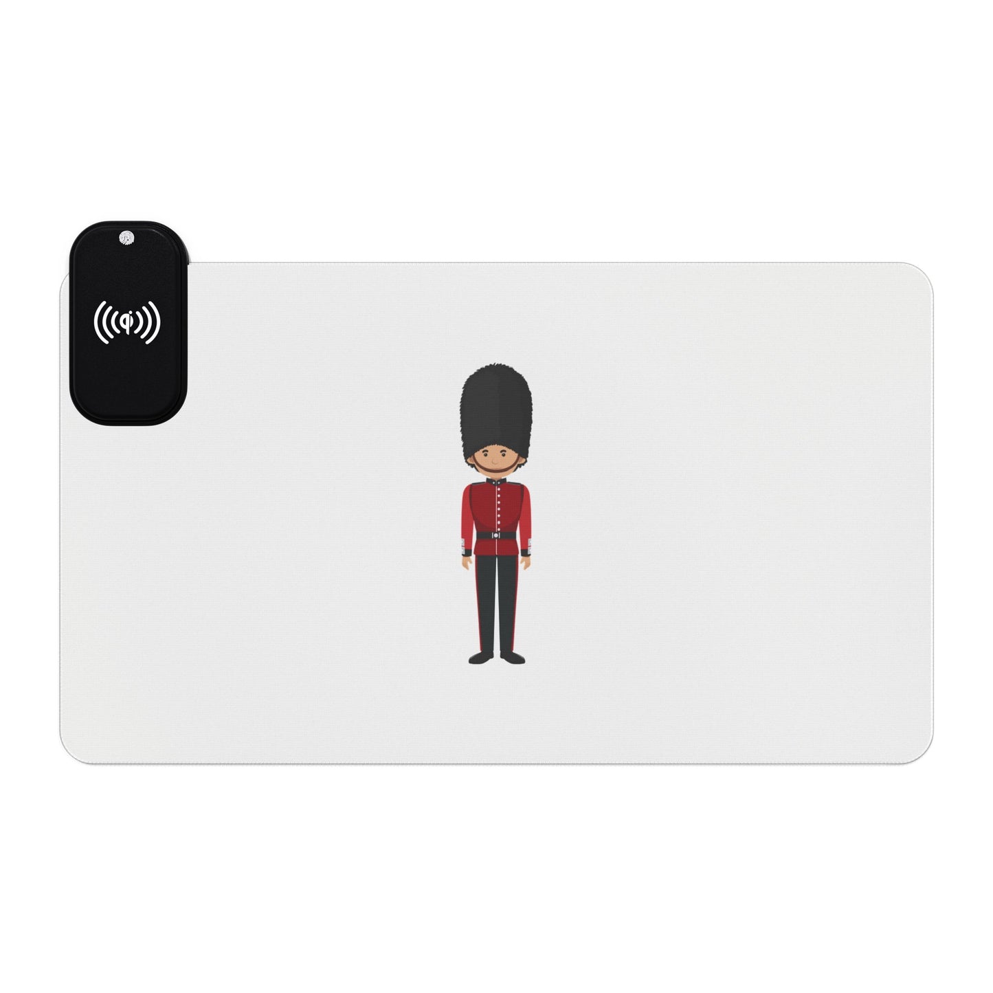 Queen’s Guard (Boy) - LED Gaming Mouse Pad with Wireless Charging, Gaming Desk Accessory, RGB Light Gaming Gear, Modern Tech Gift, Ideal for Gamers