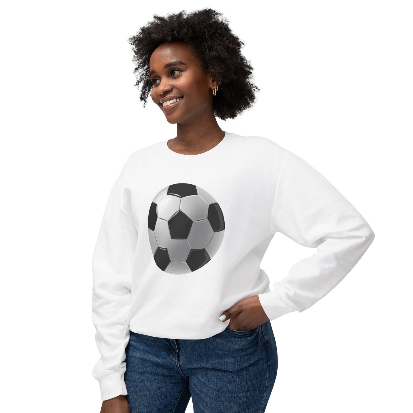 Unisex Lightweight Crewneck Sweatshirt Energetic - Dynamic Footbal