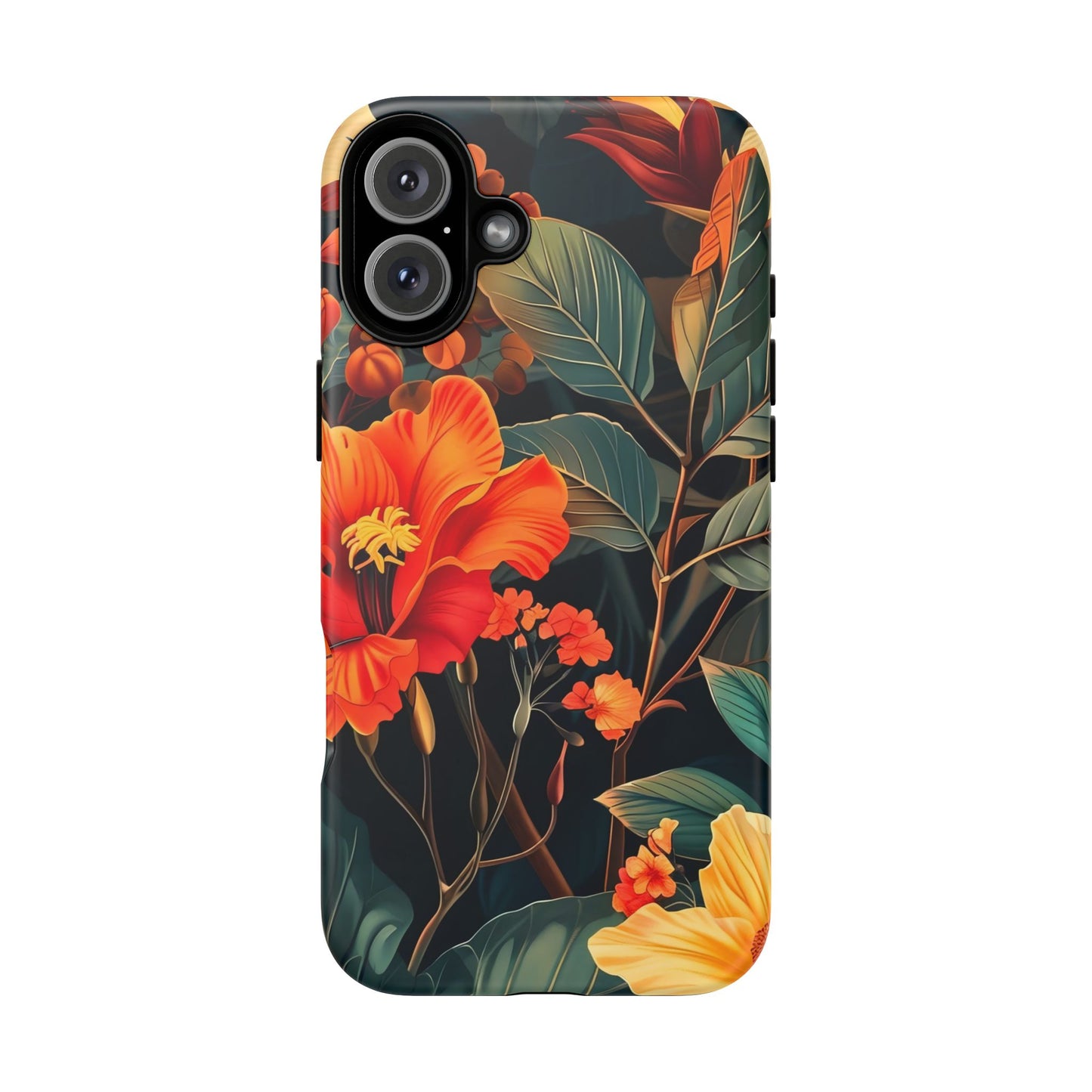 Tough Floral Phone Case | Tropical Vibe, Gift for Nature Lovers, Summer Beach Accessory, Floral Pattern, Trendy Phone Accessories