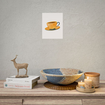 Coffee Lovers Rolled Posters, Cute Coffee Art, Kitchen Decor, Coffee Shop Print, Gift for Coffee Enthusiasts