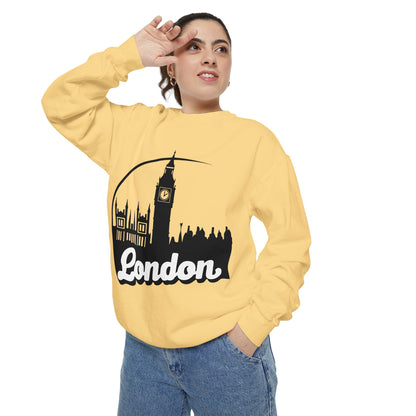 Unisex Garment-Dyed Sweatshirt - Cozy London