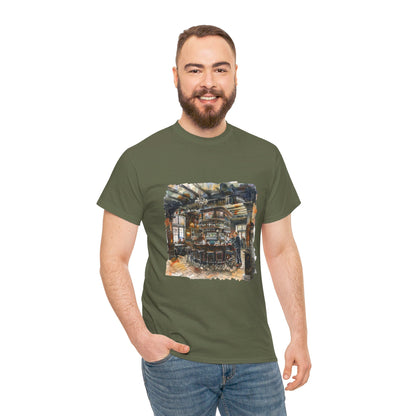 The Heart of British Culture and Iconic Landmarks Aesthetic Unisex Heavy Cotton T-Shirt