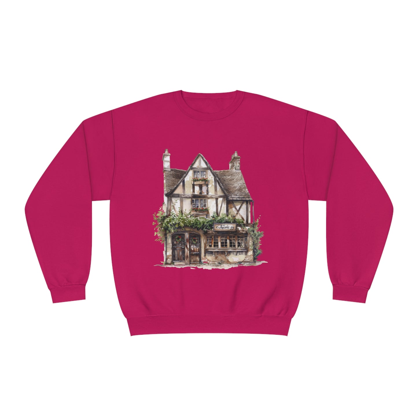 Unisex NuBlend® Crewneck Sweatshirt - British Historic House Classic Architectural Elegance