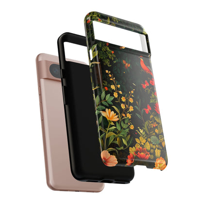 Floral Tough Phone Case, Nature-Inspired Design, Ideal for Garden Lovers, Gift for Birthdays, Christmas, Eco-Friendly Accessory