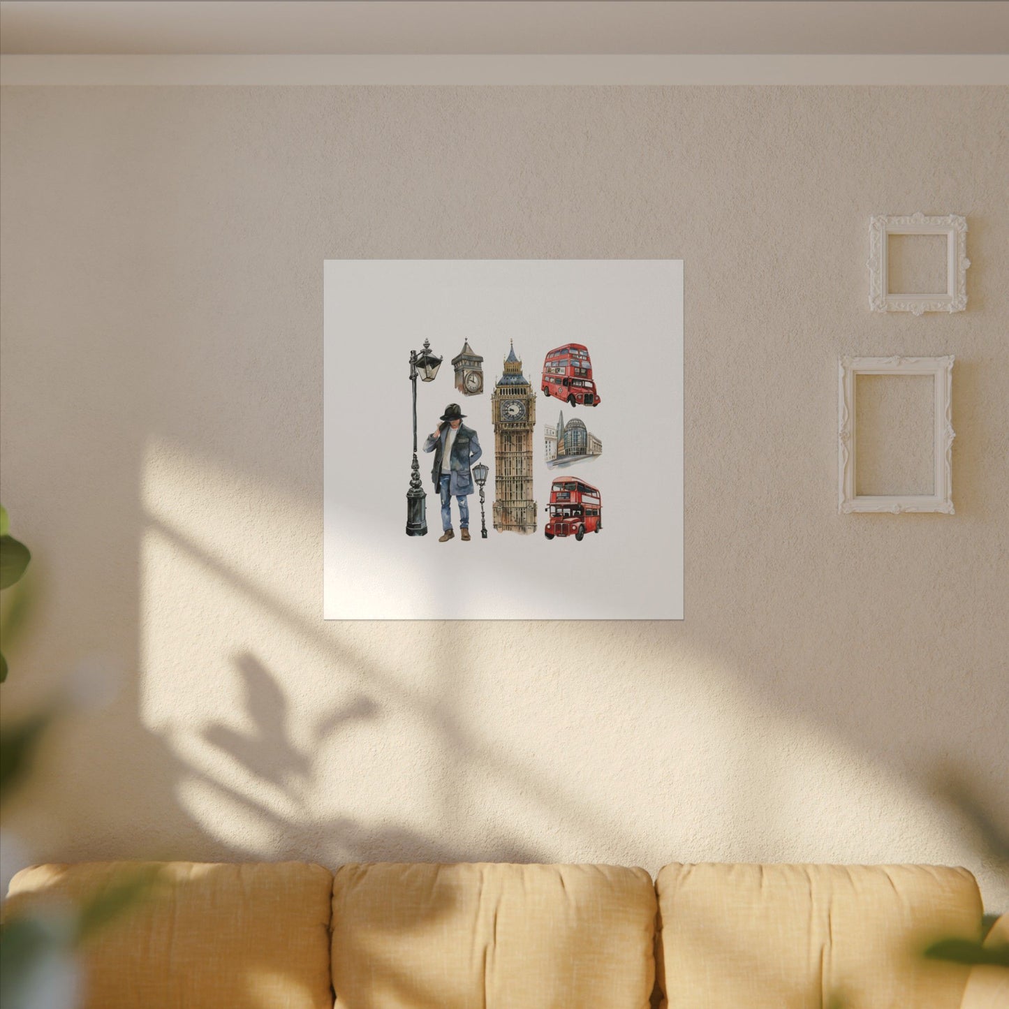 Canvas Art Print, London Skyline, Home Decor, Wall Art, Gift Idea, Travel Memories, Modern Wall Art