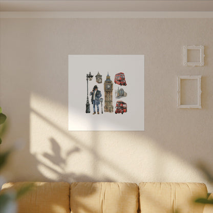 Canvas Art Print, London Skyline, Home Decor, Wall Art, Gift Idea, Travel Memories, Modern Wall Art