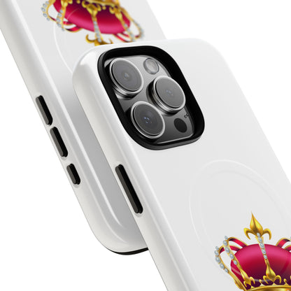 Crown Magnetic Phone Case - Royal Design, Tough Protection, Unique Gift, Elegant Phone Cover, Stylish Tech Accessory
