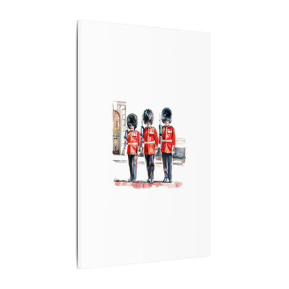 Royal Guards Canvas Print, British Wall Art, Home Decor, Unique Gift, London Culture