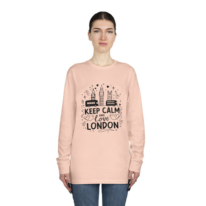 Long Sleeve Crewneck Tee - Keep Calm And Love London