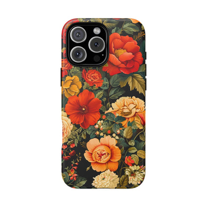 Floral Phone Case, Tough Cases, Decorative Tech Accessories, Gift for Her, Nature Lover Gift, Boho Style Case, Spring Floral Cover