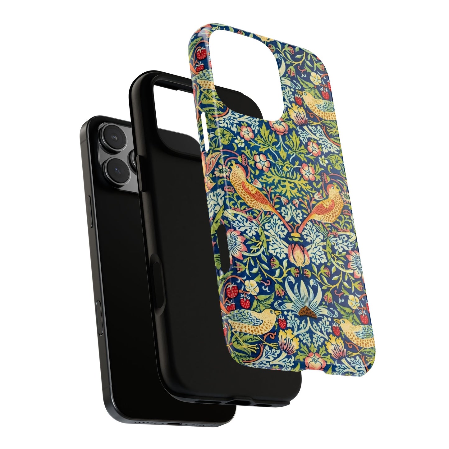 Floral Phone Case | Tough Cases, Stylish Protection, Unique Gift, Eco-Friendly, Floral Pattern, Bird Design