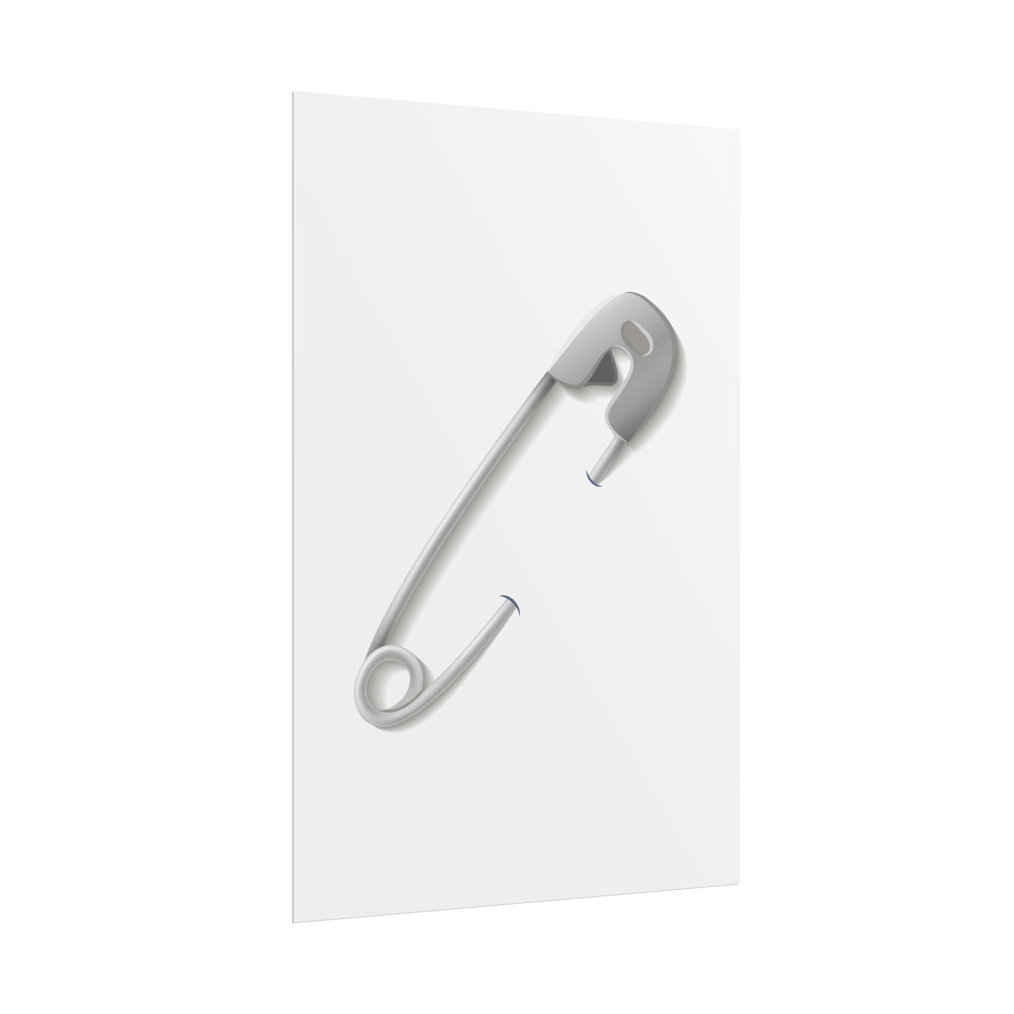 Minimalist Safety Pin Wall Art, Modern Decor, Unique Gift, Home Aesthetic, Art Print, Rolled Poster, Contemporary Interior Design