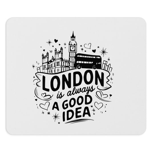 London-Inspired Mouse Pad: Stylish Desk Accessory, Gift for Travel Lovers, Office Decor, Inspirational Gift, Unique Mouse Mat