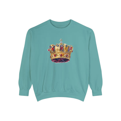 Unisex Garment-Dyed Sweatshirt Trendy - British Royal Crown
