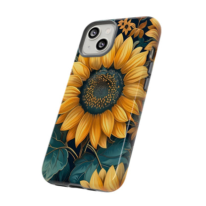 Sunflower Phone Case - Bright Floral Design, Stylish Tough Cover for Sunflower Lovers, Gift for Plant Enthusiasts, Mom Gift, Nature Lovers