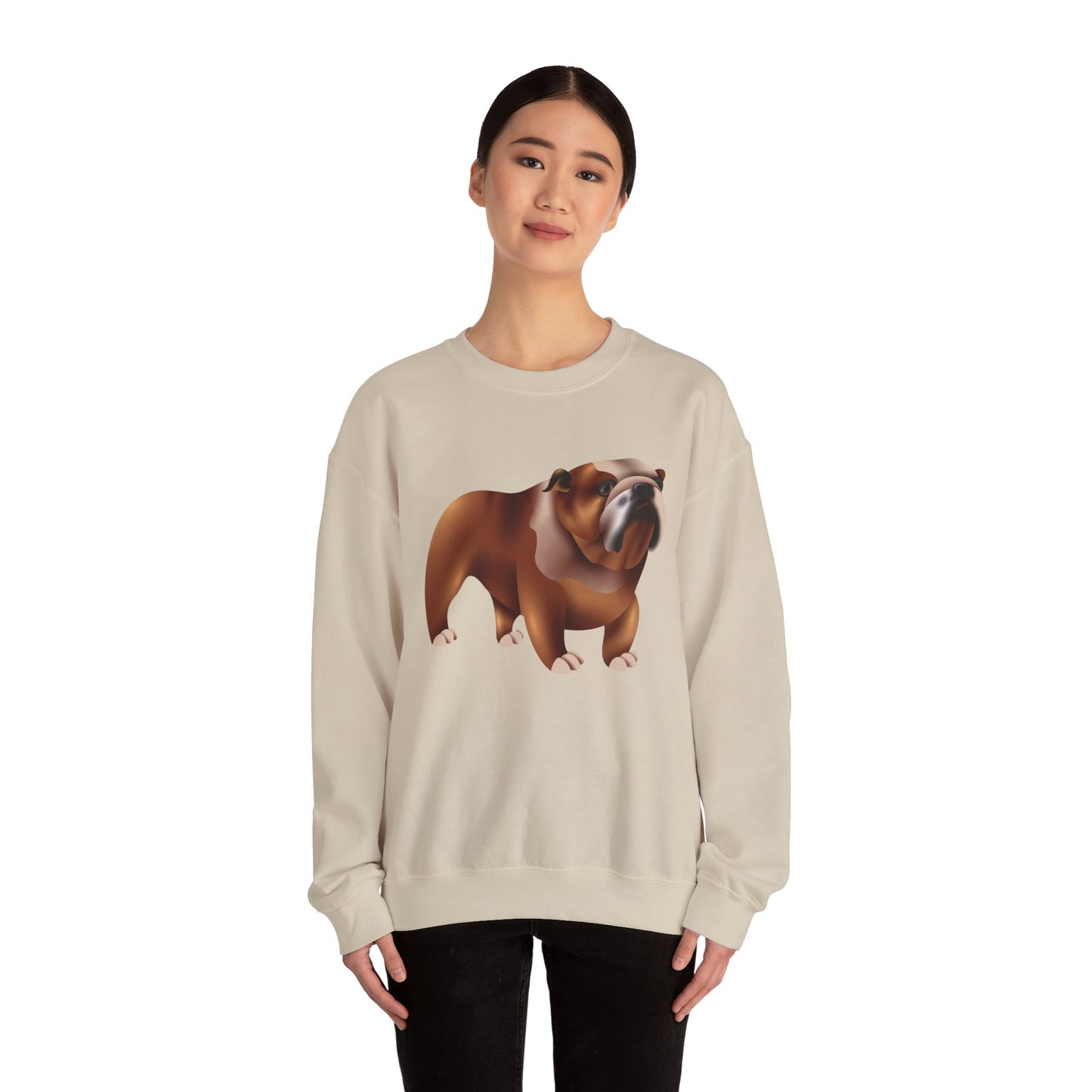 Unisex Heavy Blend™ Crewneck Sweatshirt - Adorable British Dog