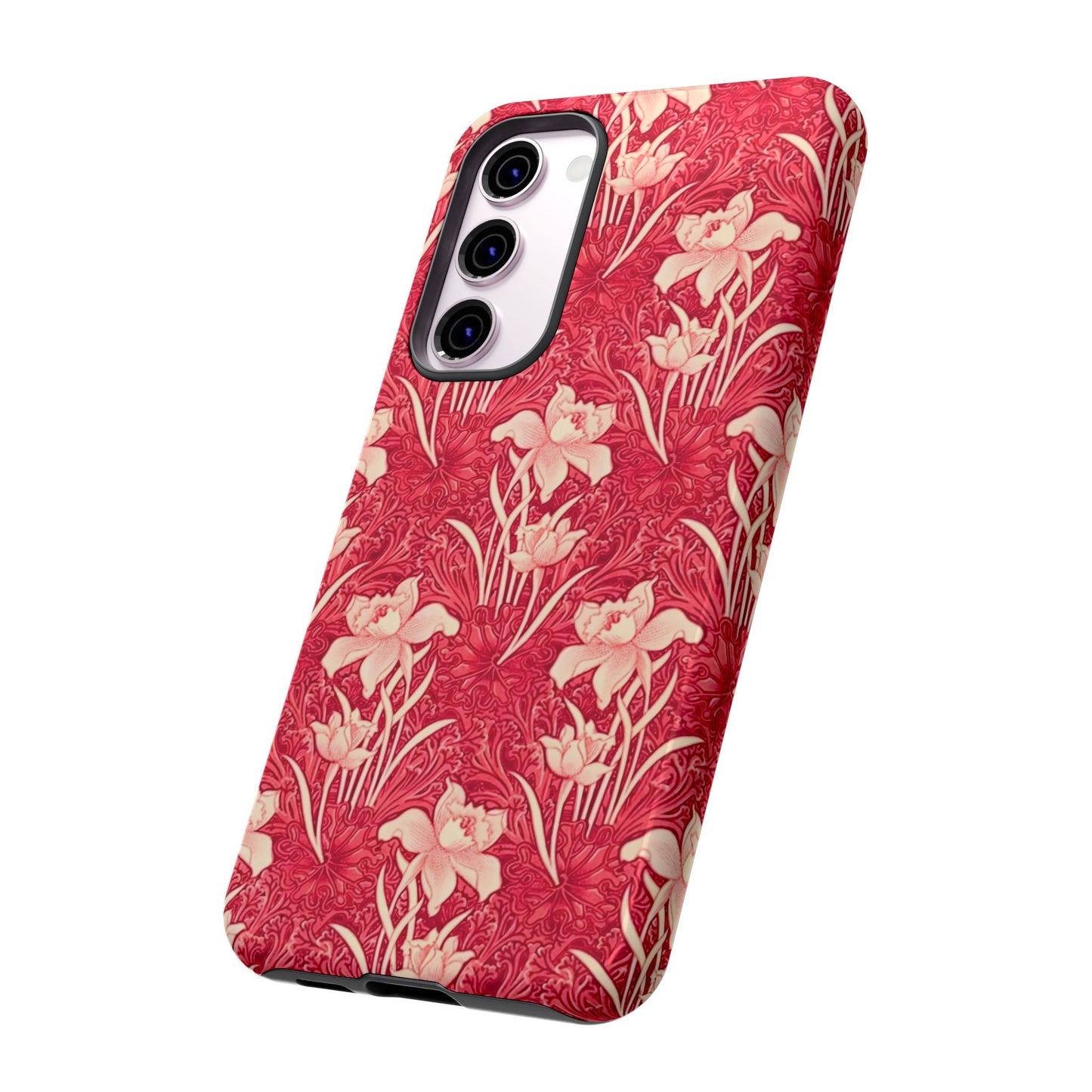Floral Tough Phone Case - Durable, Stylish Accessory, Perfect Gift for Her, Floral Pattern, Customizable, Ideal for Daily Use