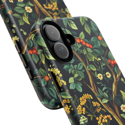 Floral iPhone Case, Nature Inspired Tough Case, Botanical Phone Cover, Eco-Friendly Gift, Unique Floral Design