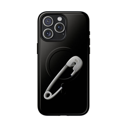Tough Magnetic Phone Case featuring Safety Pin Design, Stylish Protector for iPhone, Unique Gifts for Friends, Trendy Mobile Cover, [...]