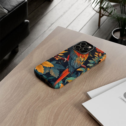 Vibrant Parrot Phone Case - Tough, Stylish, Nature-Inspired, Tropical, Wildlife, Perfect Gift, Summer Vibes