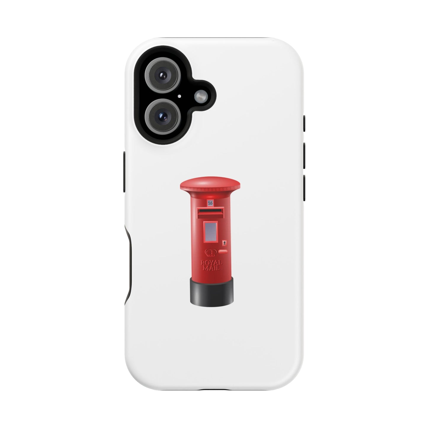 Red Post Box Magnetic Tough Case, Phone Case for Mail Lovers, Unique Gift for Stationery Enthusiasts, Postal Theme iPhone Cover, Fun Gadget