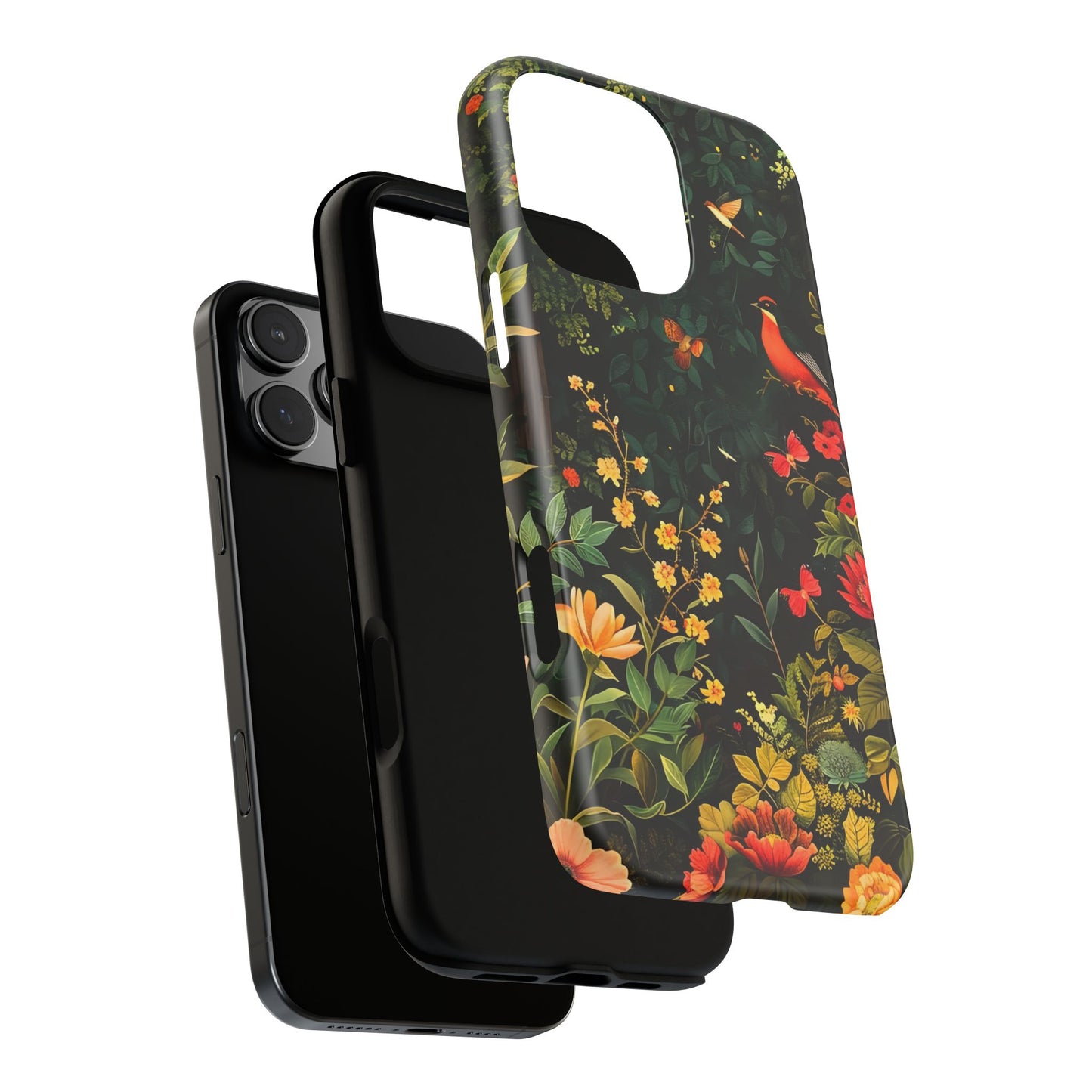 Floral Tough Phone Case, Nature-Inspired Design, Ideal for Garden Lovers, Gift for Birthdays, Christmas, Eco-Friendly Accessory