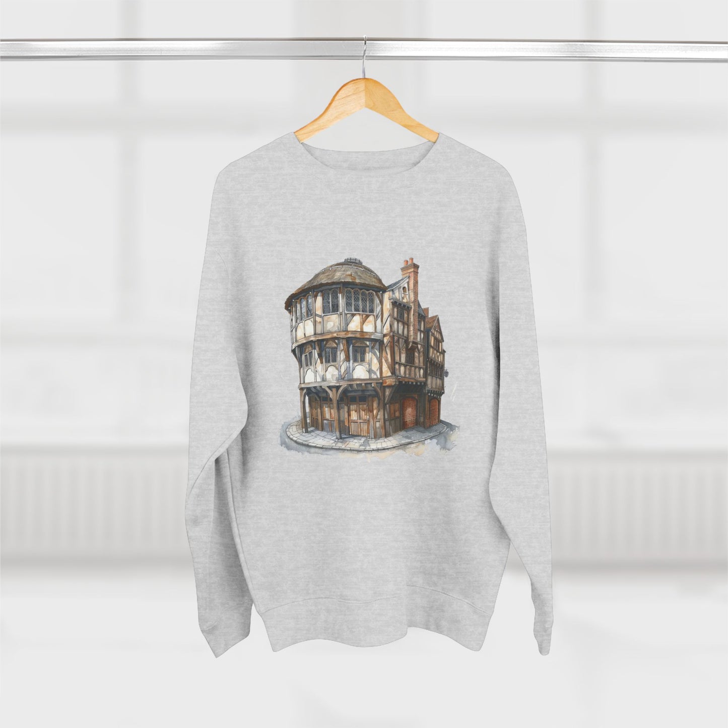 Unisex Crewneck Sweatshirt - London Pub Interior British Tavern