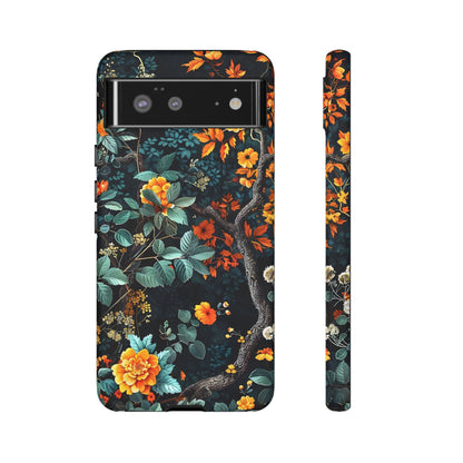 Floral Phone Case | Tough Cases, Protective Cover, Gift for Her, Autumn Vibes, Floral Phone Accessory, Unique Design