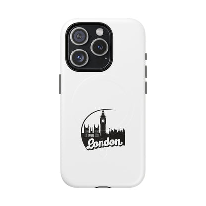 Stylish Tough Magnetic Phone Case with London Skyline, Unique Design, Perfect Gift for Travelers, Phone Protection, Customizable Accessories