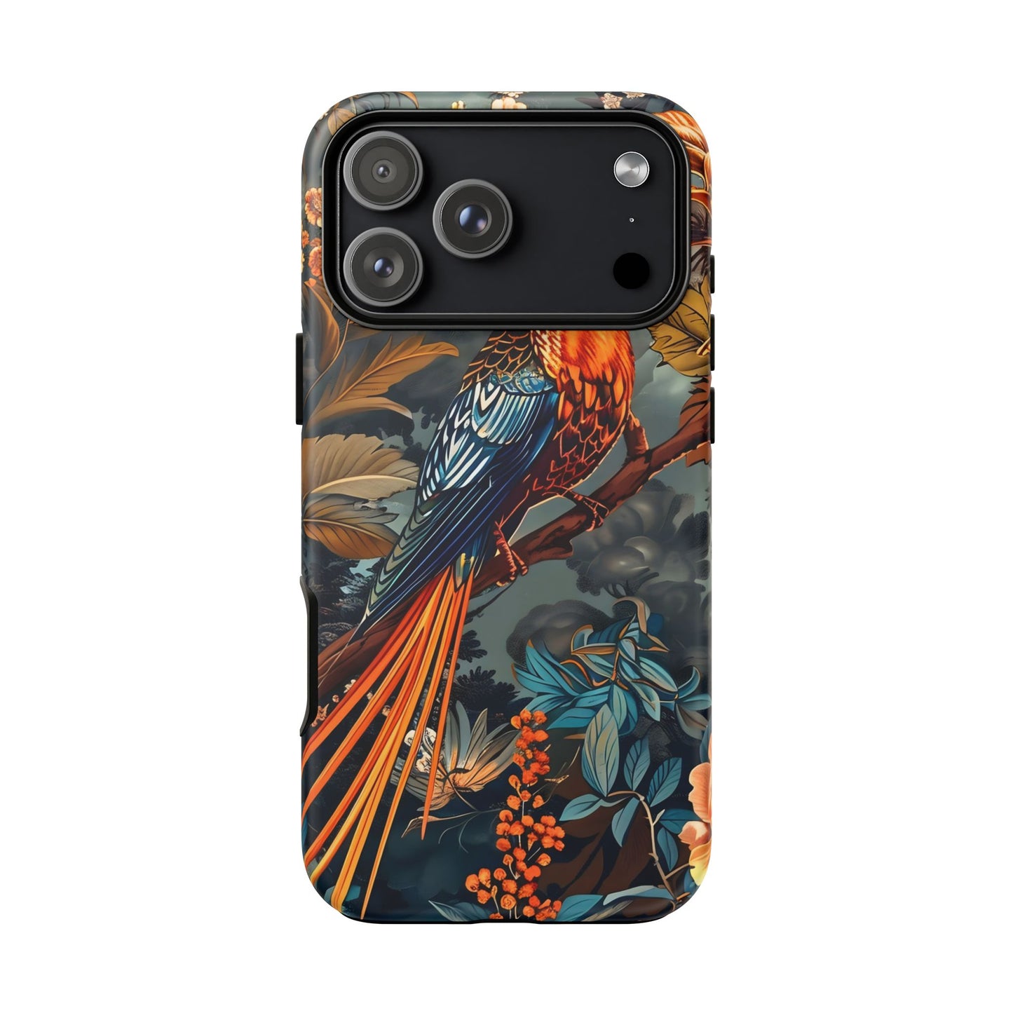 Vibrant Phone Case with Exotic Bird Design, Floral Phone Cover, Tough Case for Nature Lovers, Unique Gift Idea, Phone Accessory, [...]