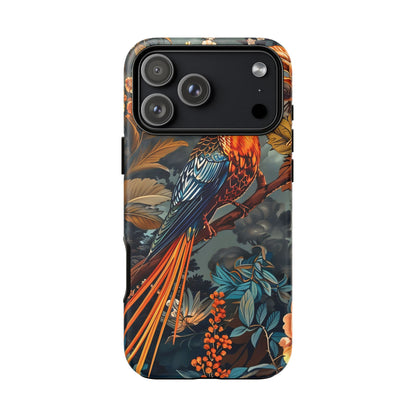 Vibrant Phone Case with Exotic Bird Design, Floral Phone Cover, Tough Case for Nature Lovers, Unique Gift Idea, Phone Accessory, [...]