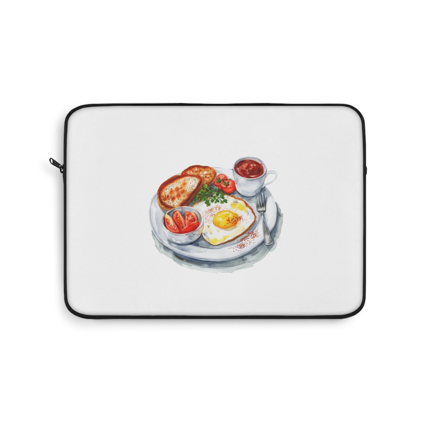 Breakfast-Inspired Laptop Sleeve | Cozy & Functional | Gifts for Foodies, Office Workers, Students | Cute Tech Accessory