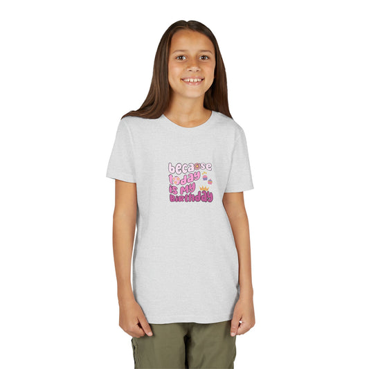 Youth Tee - Animal Print Birthday Girl Sublimation Design