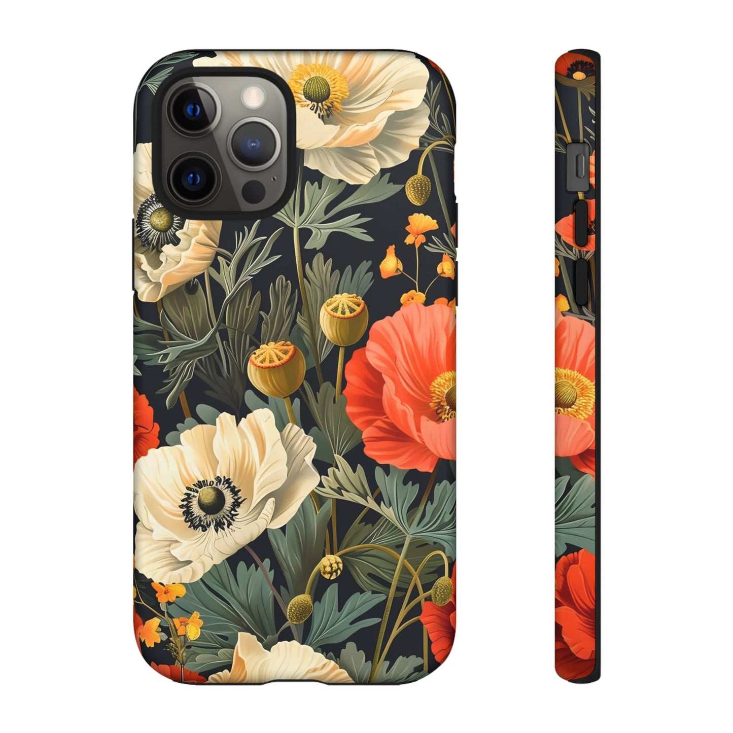 Floral Phone Case, Tough Cases with Botanical Design, Flower Protection Case, Gift for Nature Lovers, Eco-Friendly Mobile Cover