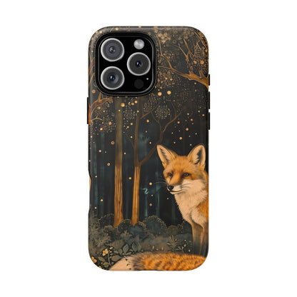 Fox Forest Phone Case, Cool Tough Case for Animal Lovers, Nature Themed Accessory, Unique Gifts for Her, Wildlife Protection