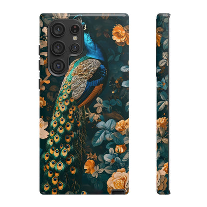 Peacock Phone Case - Elegant Floral Design, Tough Case for Protection, Unique Gift for Nature Lovers, Stylish Accessory, Eco-Friendly